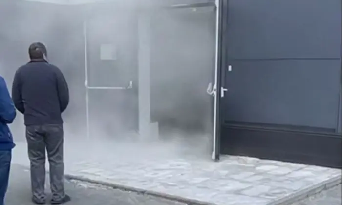 Видео пожара в Киеве в ТЦ «Лавина»
