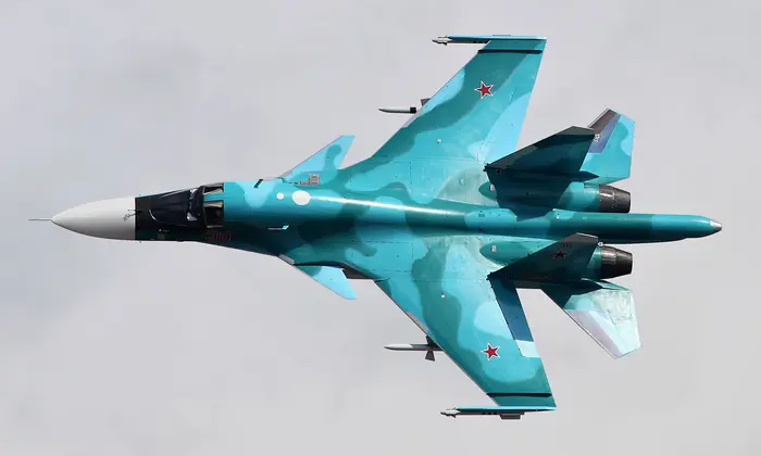 Су-34 разбивается в России