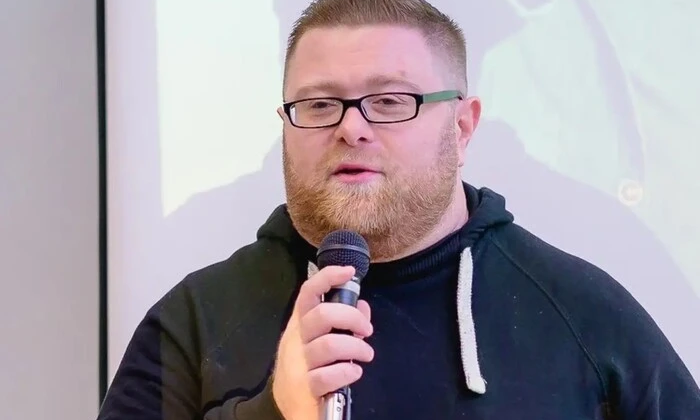 Photo of Butkevych during the journalist's mobilization