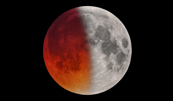Moon in the shadow of the Earth