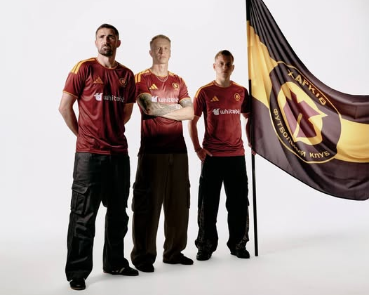 Burgundy kit of Kharkiv football club