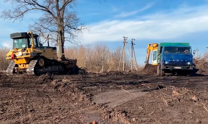 Руїни цвинтару на Чернігівщині після Голодомору