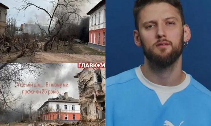 Разрушенный россиянами родной дом Сына Коляденко