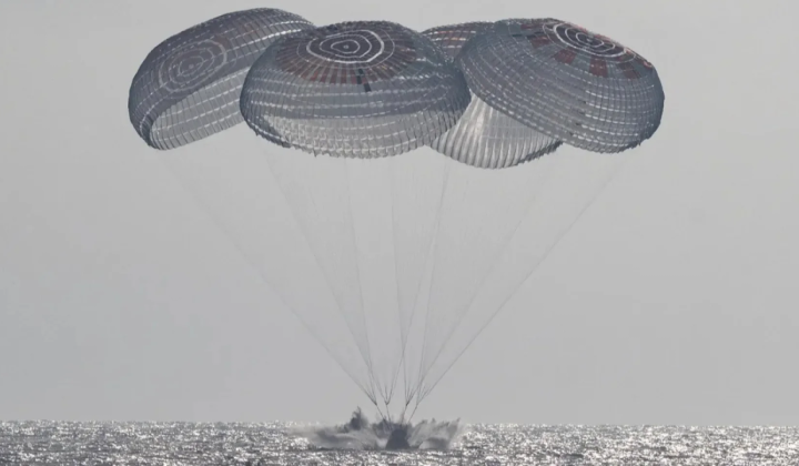 SpaceX Crew-12 landing near Los Angeles