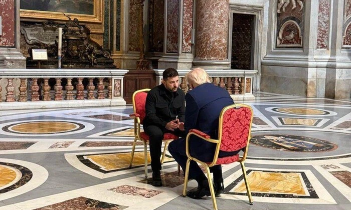 Зеленський і Трамп на зустрічі в Римі
