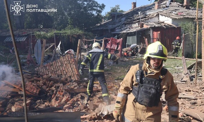 Атака на здания ТЦК в Полтаве