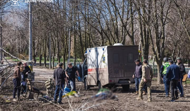 Destruction in the center of Kramatorsk, child killed