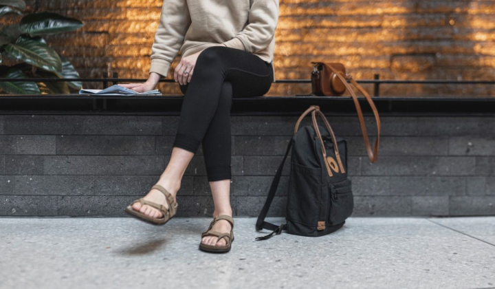 Bag on the floor signaling debts and financial losses