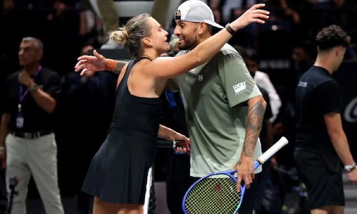 Kyrgios defeats Sabalenka in Dubai