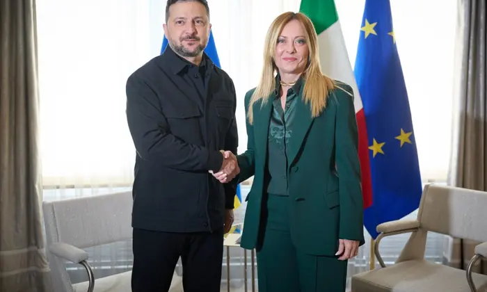 Zelensky discusses ballistic missile defense with Meloni