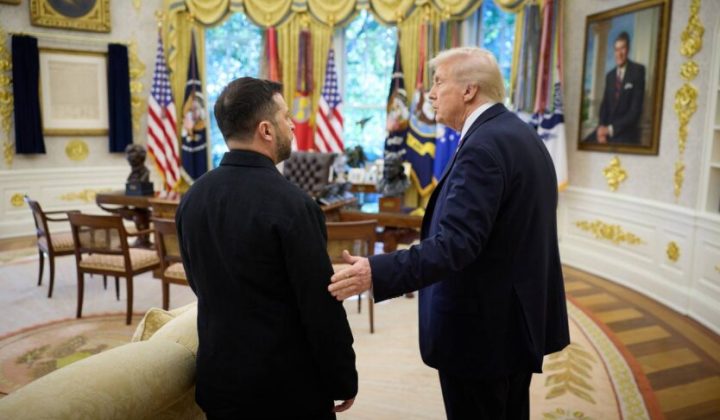 Зеленський та американський прапор