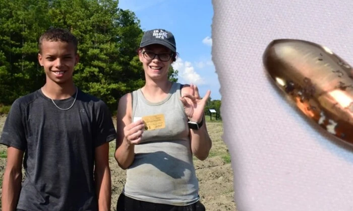 Парк в Америке, найденный алмаз