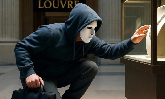 Рекламна кампанія німецької фірми в Луврі