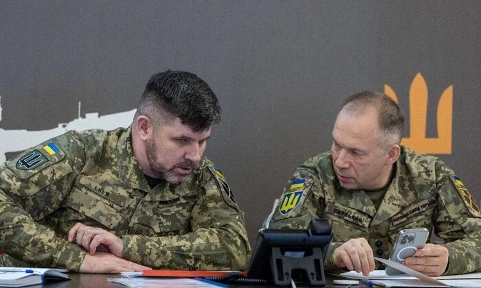Изображение вражеских целей во время действий беспилотников.