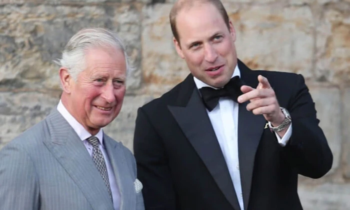 King Charles III passing the throne