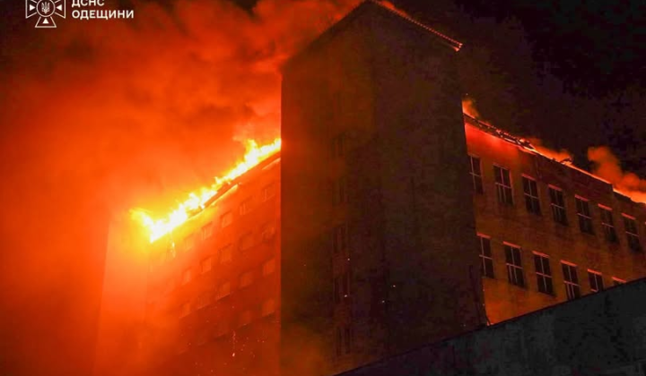 Consequences of Russian attack in Odessa