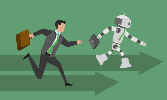 Робот-сантехнік з руками до роботи