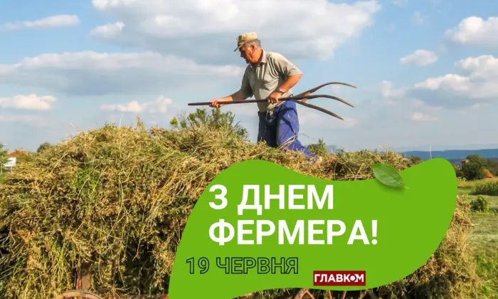 Соняшникове поле з фермером на Україні