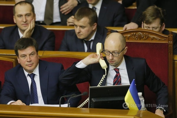 Порошенко Яценюк переговоры, уговоры, уход