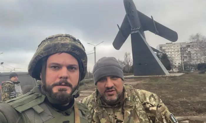 Украинские военные в зоне конфликта