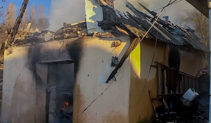 Жінка з опіками через пожежу