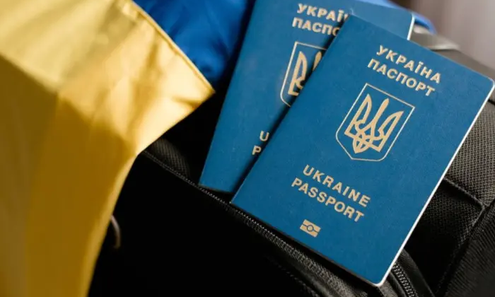 Карта Украины с воздушными маршрутами