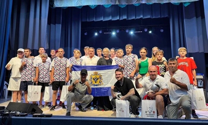 Боксер на пропагандистском турнире в Крыму