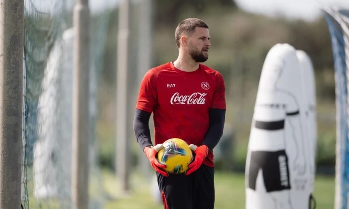 Nikita Konti-Baranovsky in Napoli's jersey