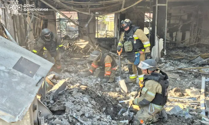 Спасательные работы в Доброполье