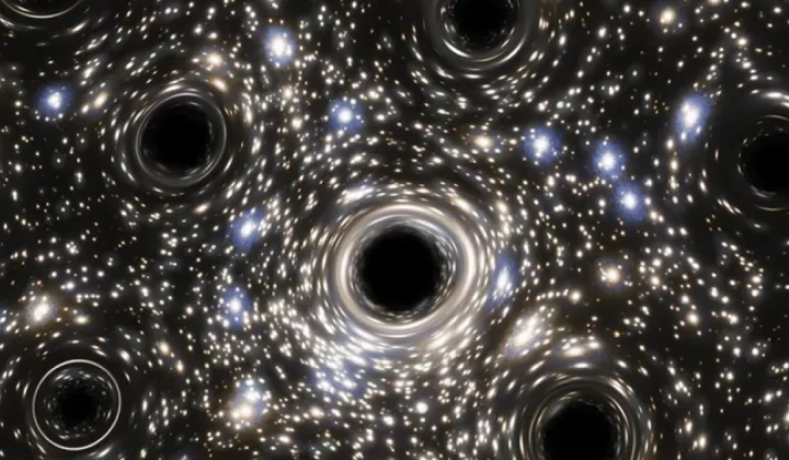 Wandering black holes in space