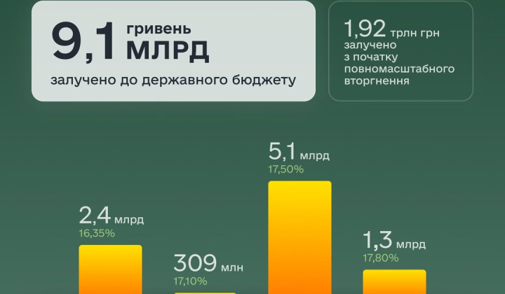 Госзаем на 9,1 млрд грн: на что пойдут средства от военных облигаций
