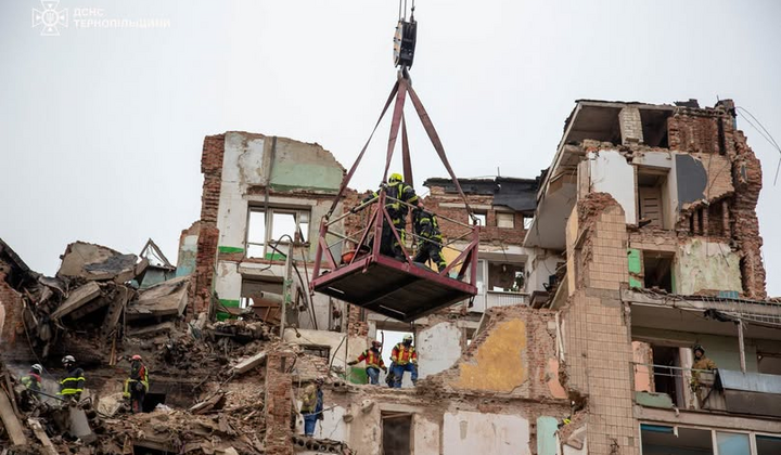 Пожарно-спасательные работы в Тернополе