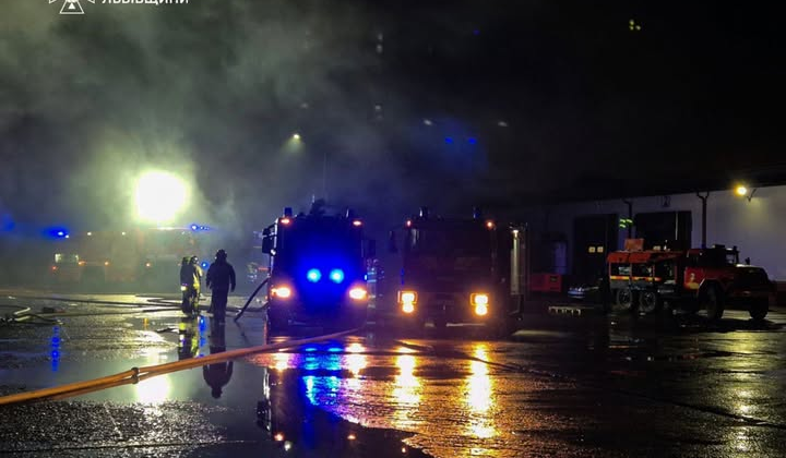 Пожежа на складі у Львові