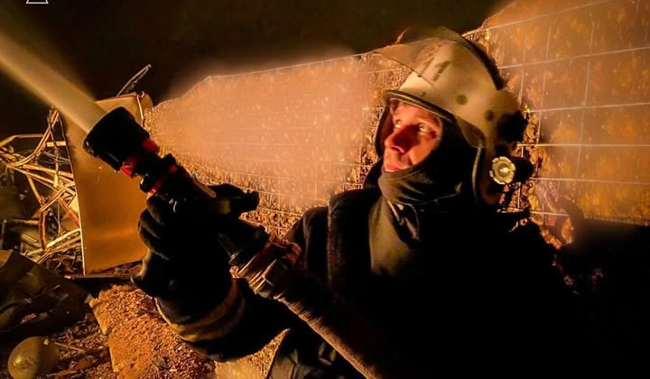 Пожежа в Одесі внаслідок дронів Росії