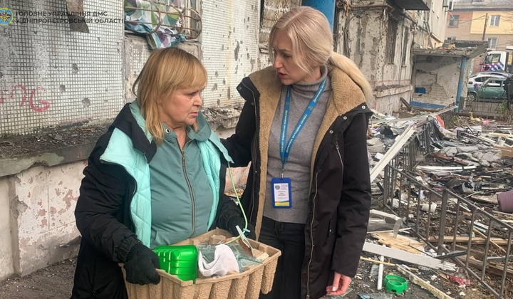 Допомога постраждалим від атаки у Дніпрі