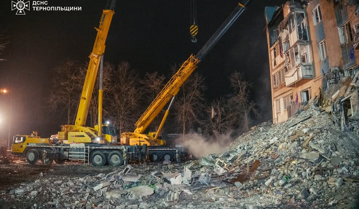 Наслідки ракетного удару в Тернополі