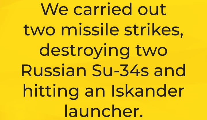 Two Russian Su-34 Jets Destroyed and Iskander Launcher Struck as Ukraine Braces for Fresh Missile Strikes