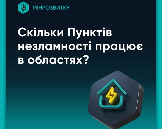 Пункти незламності після ударів в Україні