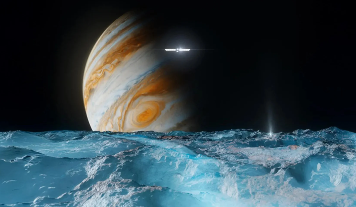 Jupiter slows down solar wind