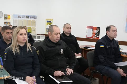 Полиция и спасатели на Херсонщине