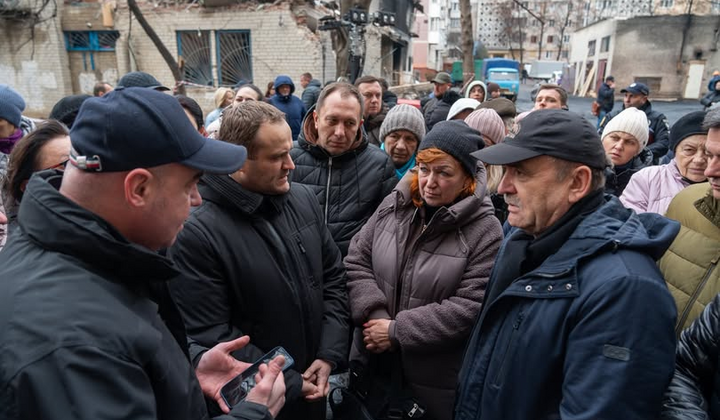 Обломки дома в Тернополе