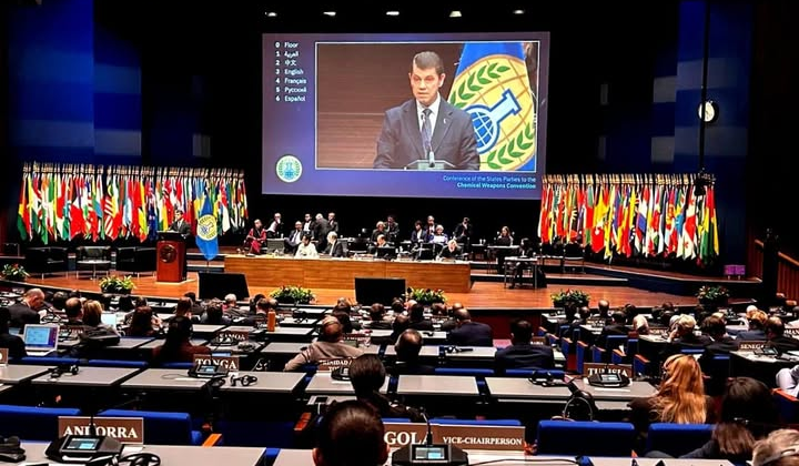 Фото зброї в лабораторії в Гаазі