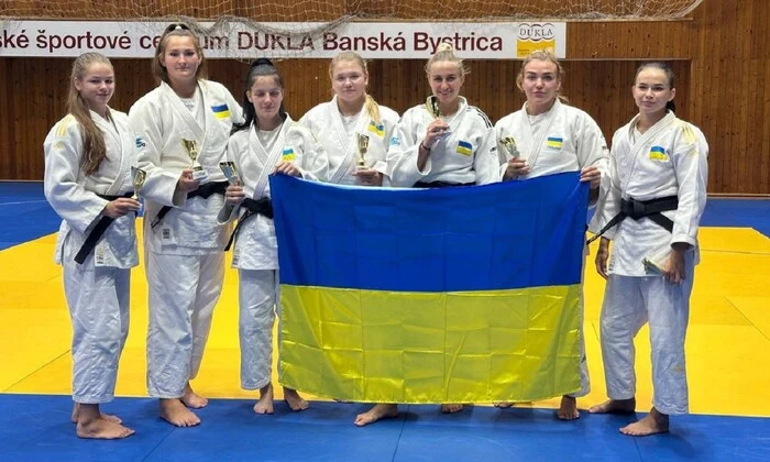 Дзюдоистки из Украины на пьедестале в Словакии