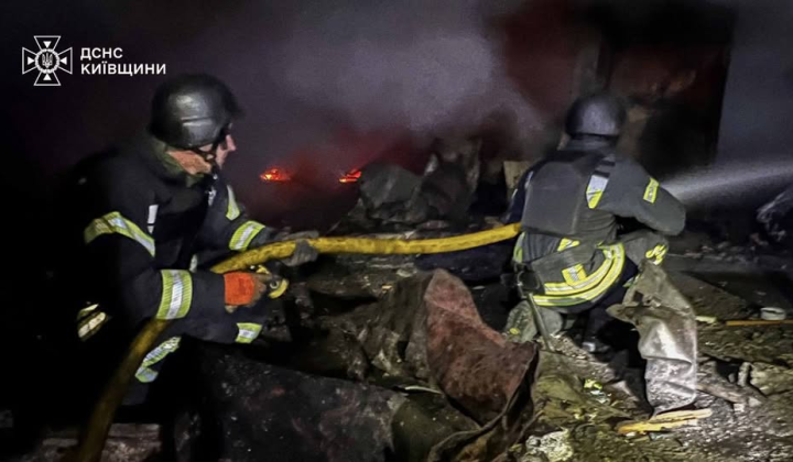 Night Attack on Kyiv: Destruction at Night