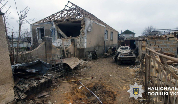 Разрушение жилья в результате обстрелов Херсонщины