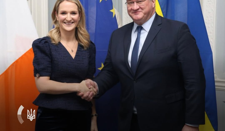 Встреча Зеленского с ирландской министром