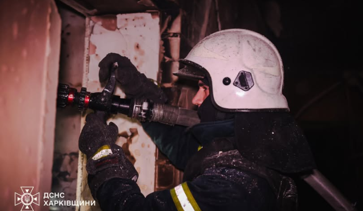 Харків: пожежу після атаки дронів ліквідовано, жертв немає