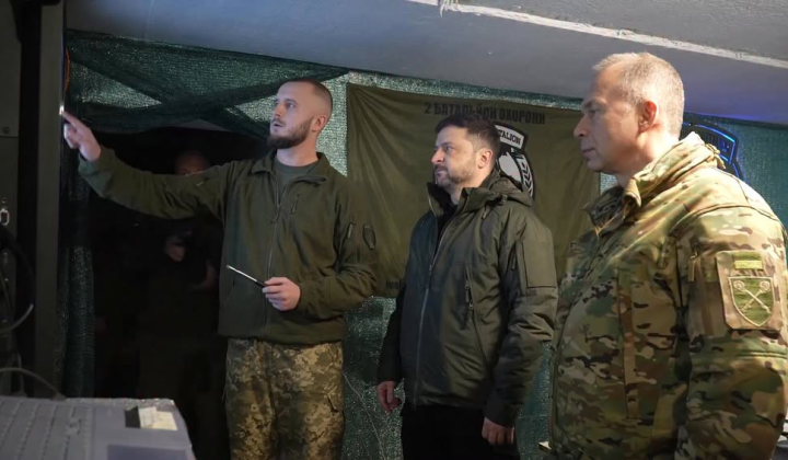 Зеленський оглядає оборону в Куп'янську