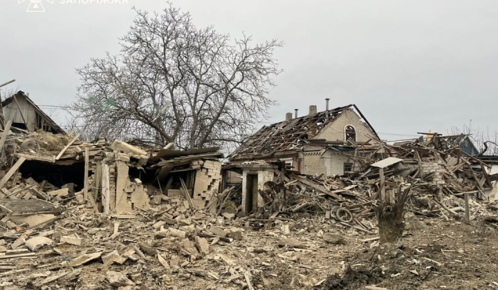 Наслідки російського удару в Запоріжжі