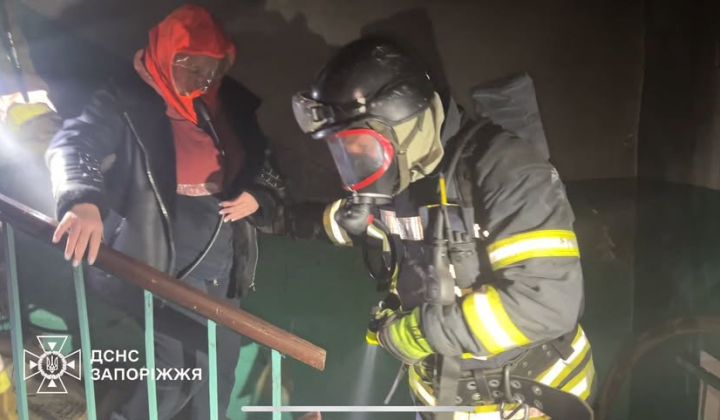 БпЛА по житловому будинку в Запоріжжі